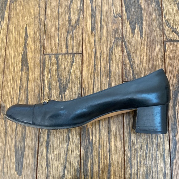 Salvatore Ferragamo Vintage Black Block Heels - Picture 3 of 12